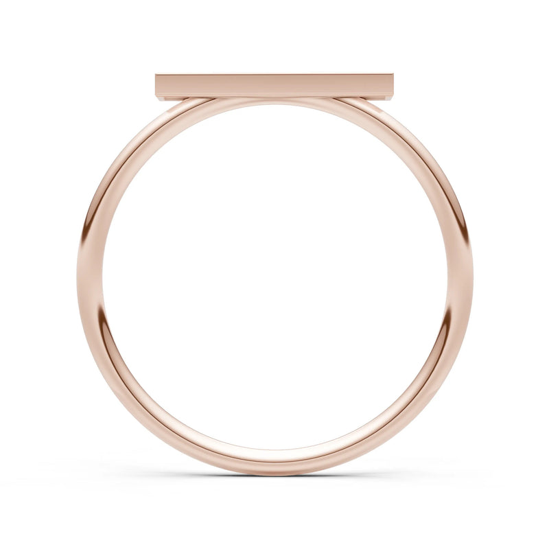 Emerald Dainty Slim Bar Pavé Round Cut Half Band