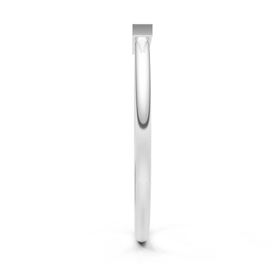 Dainty Slim Bar Round Gemstone Pavé Half Band