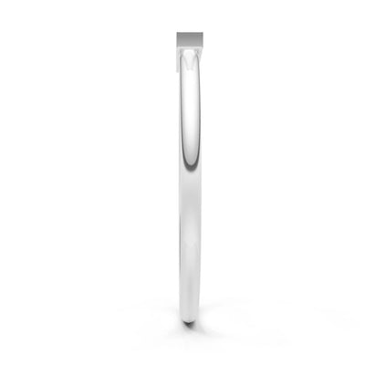 Dainty Slim Bar Round Gemstone Pavé Half Band