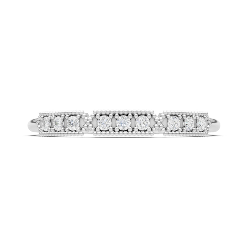 Dainty Tri-Cluster Round Gemstone Tiara Contour