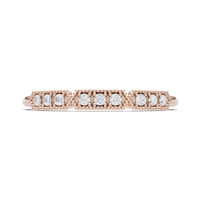 Dainty Tri-Cluster Round Gemstone Tiara Contour