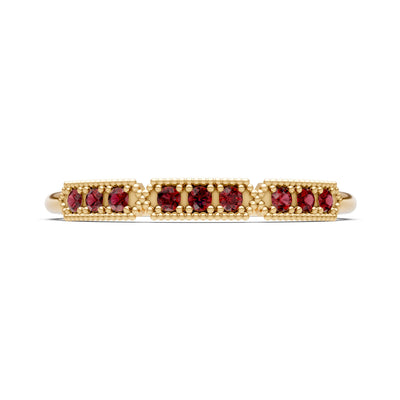 Dainty Tri-Cluster Round Gemstone Tiara Contour