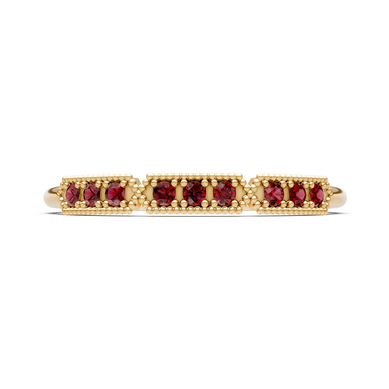 Dainty Tri-Cluster Round Gemstone Tiara Contour