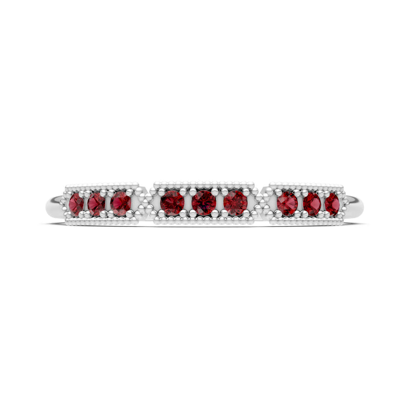Dainty Tri-Cluster Round Gemstone Tiara Contour