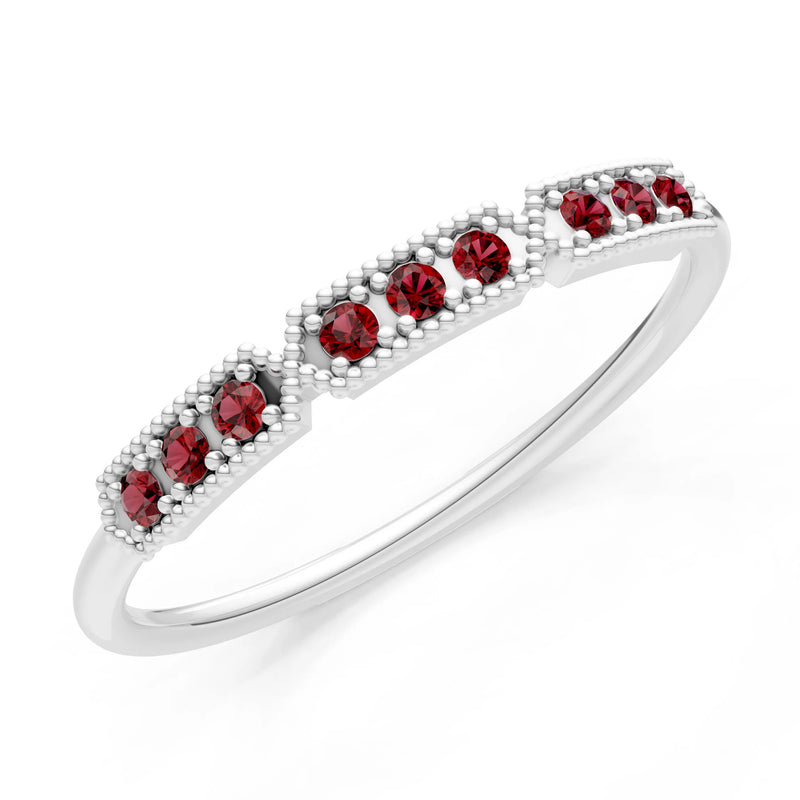 Dainty Tri-Cluster Round Gemstone Tiara Contour