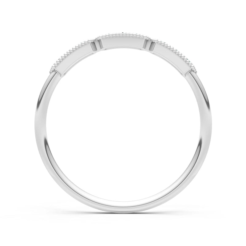 Dainty Tri-Cluster Round Gemstone Tiara Contour