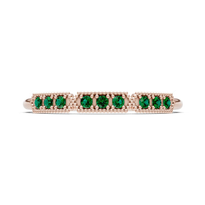 Dainty Tri-Cluster Round Gemstone Tiara Contour