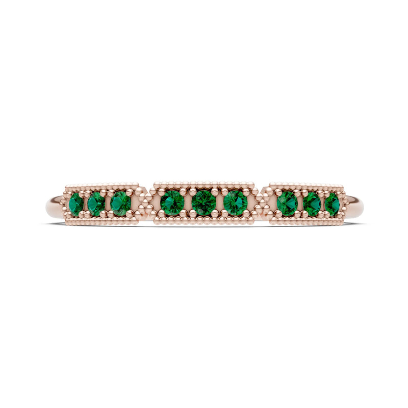 Dainty Tri-Cluster Round Gemstone Tiara Contour