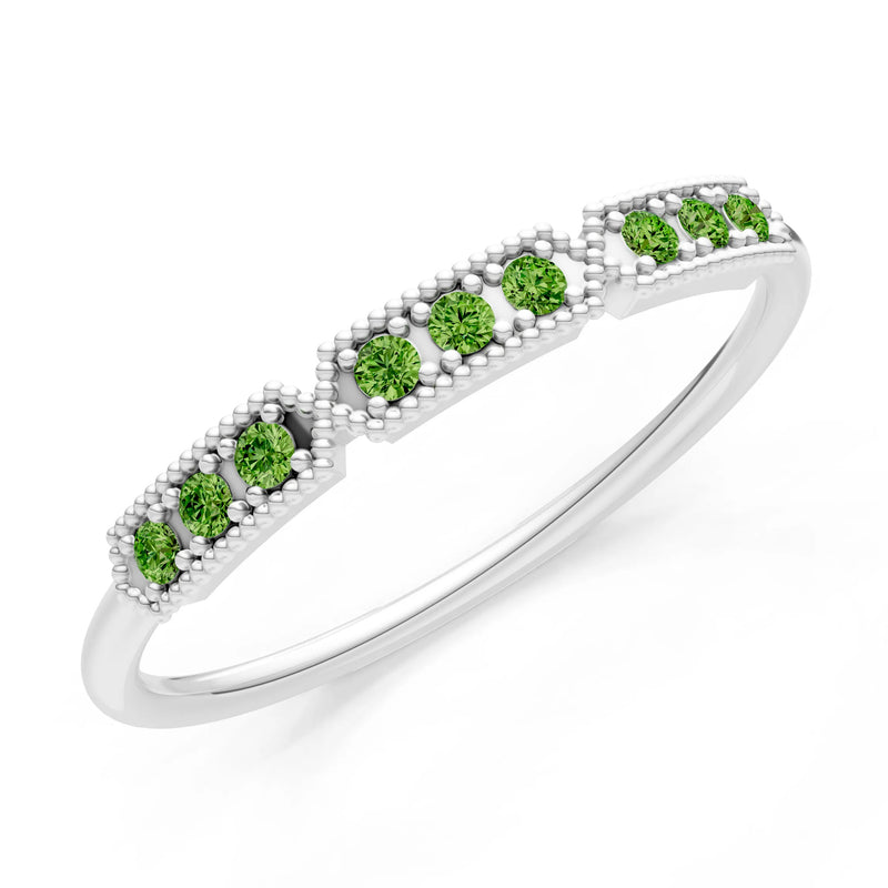 Dainty Tri-Cluster Round Gemstone Tiara Contour