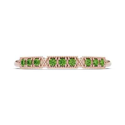 Dainty Tri-Cluster Round Gemstone Tiara Contour