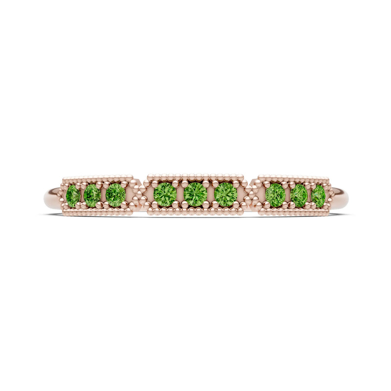 Dainty Tri-Cluster Round Gemstone Tiara Contour