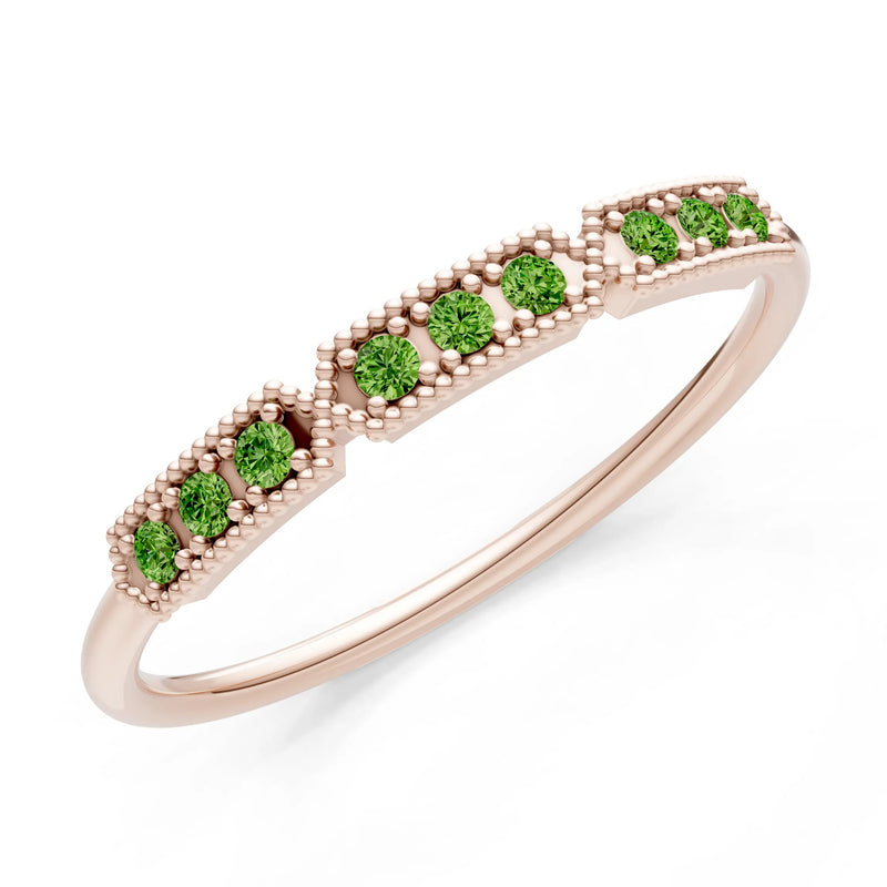 Dainty Tri-Cluster Round Gemstone Tiara Contour