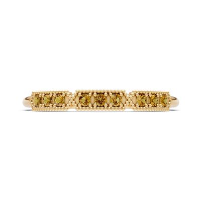 Dainty Tri-Cluster Round Gemstone Tiara Contour
