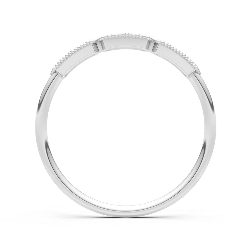 Dainty Tri-Cluster Round Gemstone Tiara Contour