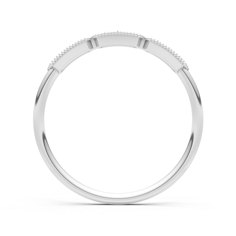 Dainty Tri-Cluster Round Gemstone Tiara Contour