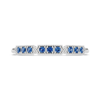 Dainty Tri-Cluster Round Gemstone Tiara Contour