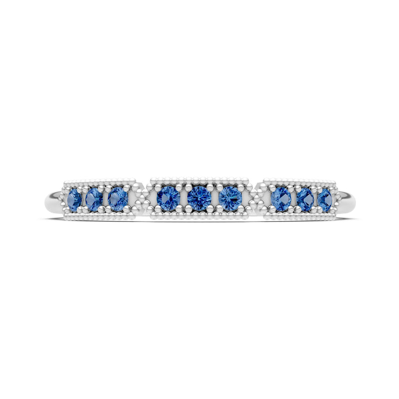 Dainty Tri-Cluster Round Gemstone Tiara Contour