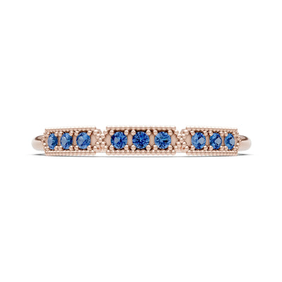 Dainty Tri-Cluster Round Gemstone Tiara Contour