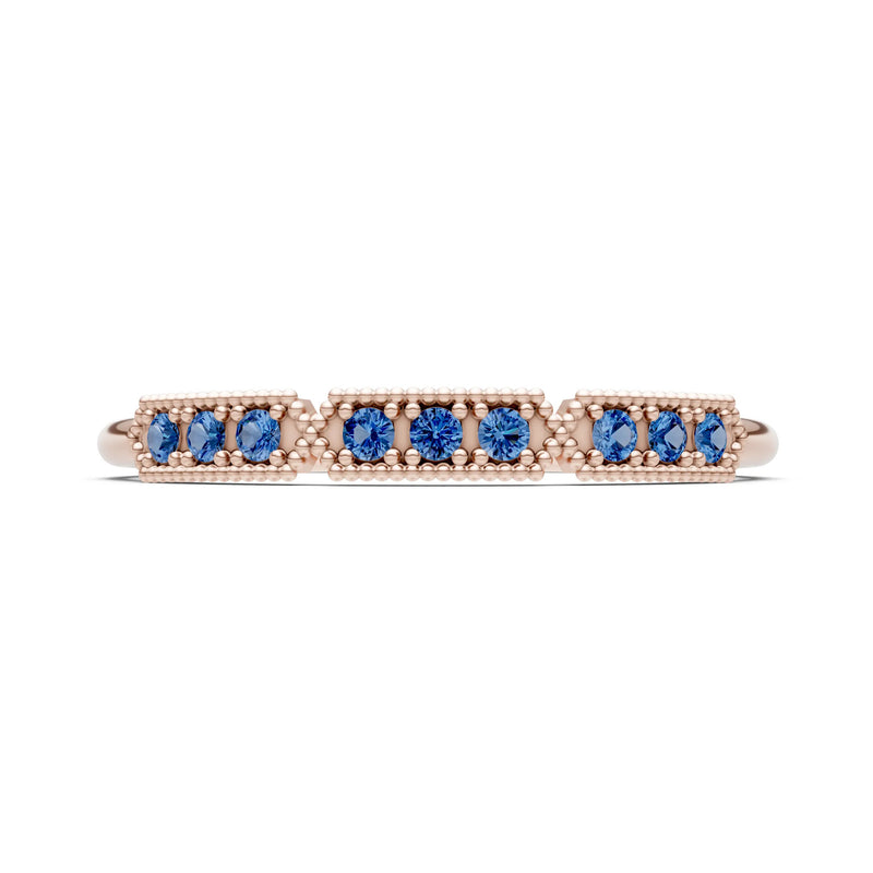 Dainty Tri-Cluster Round Gemstone Tiara Contour