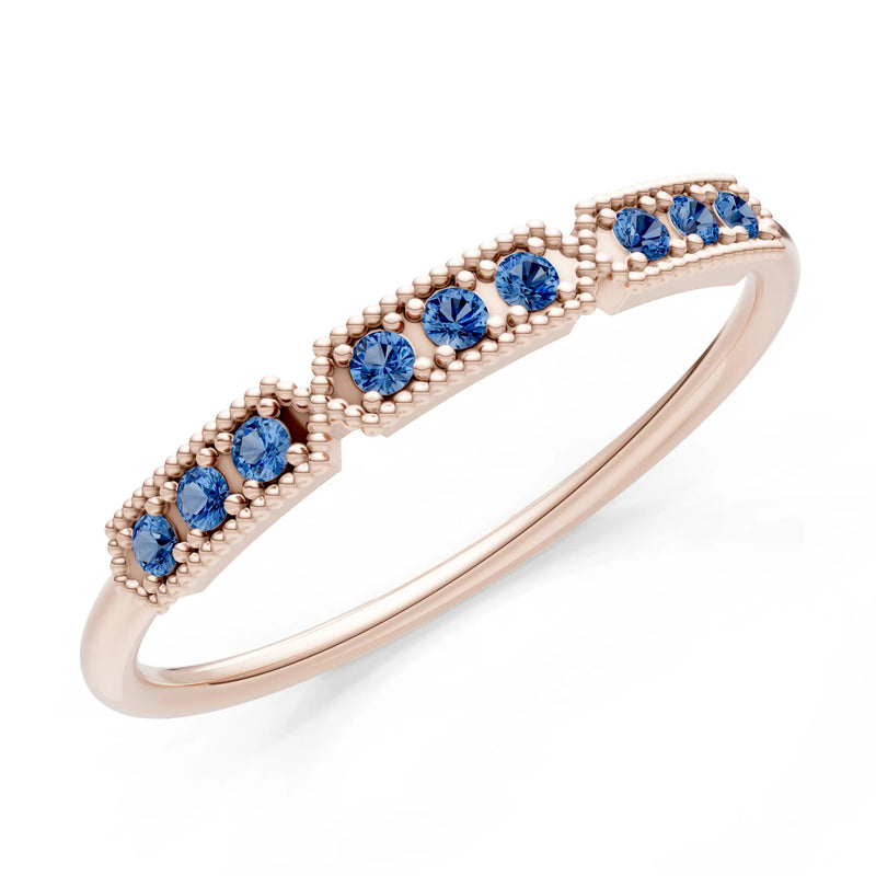 Dainty Tri-Cluster Round Gemstone Tiara Contour