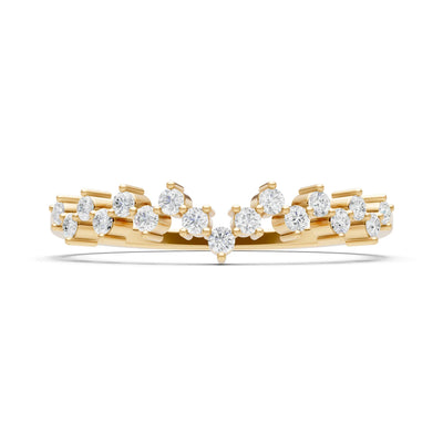 CVD Round 1.25mm Dainty Cluster Band – Multi-Stone Prong Set - Round