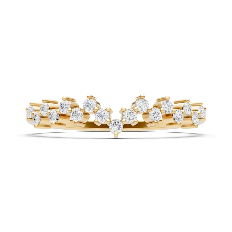 CVD Round 1.25mm Dainty Cluster Band – Multi-Stone Prong Set - Round