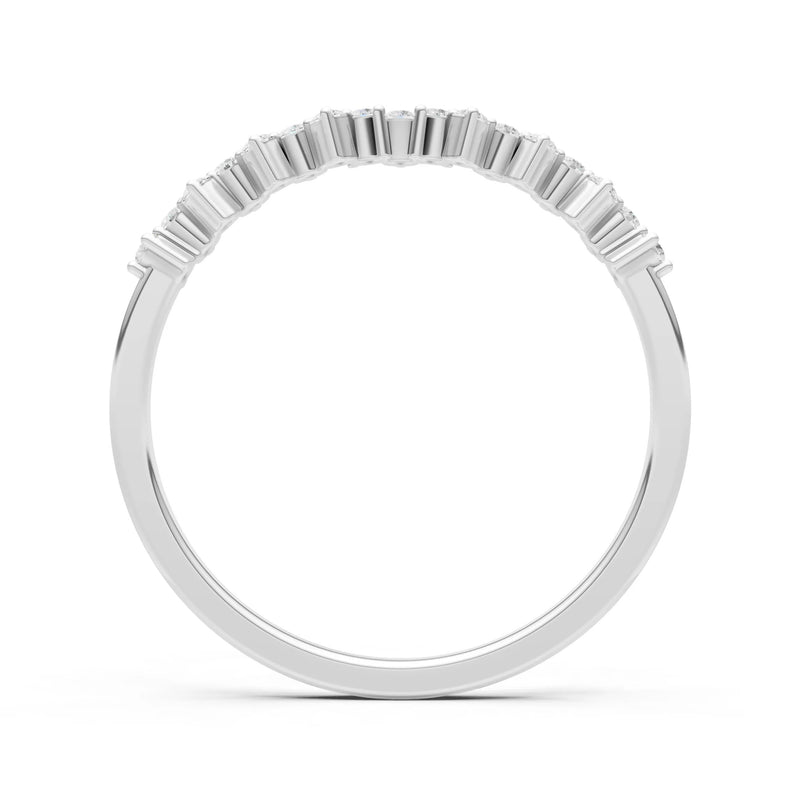 CVD Round 1.25mm Dainty Cluster Band – Multi-Stone Prong Set - Round