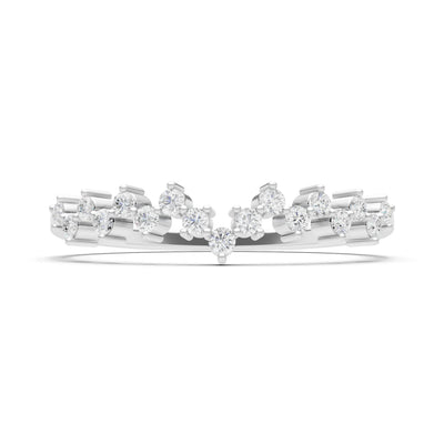 CVD Round 1.25mm Dainty Cluster Band – Multi-Stone Prong Set - Round