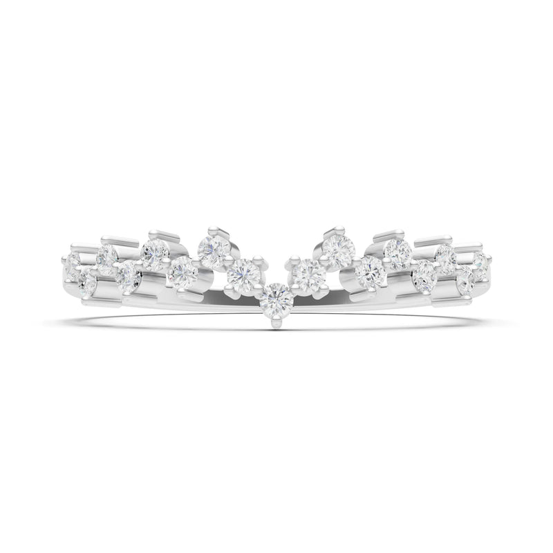 CVD Round 1.25mm Dainty Cluster Band – Multi-Stone Prong Set - Round