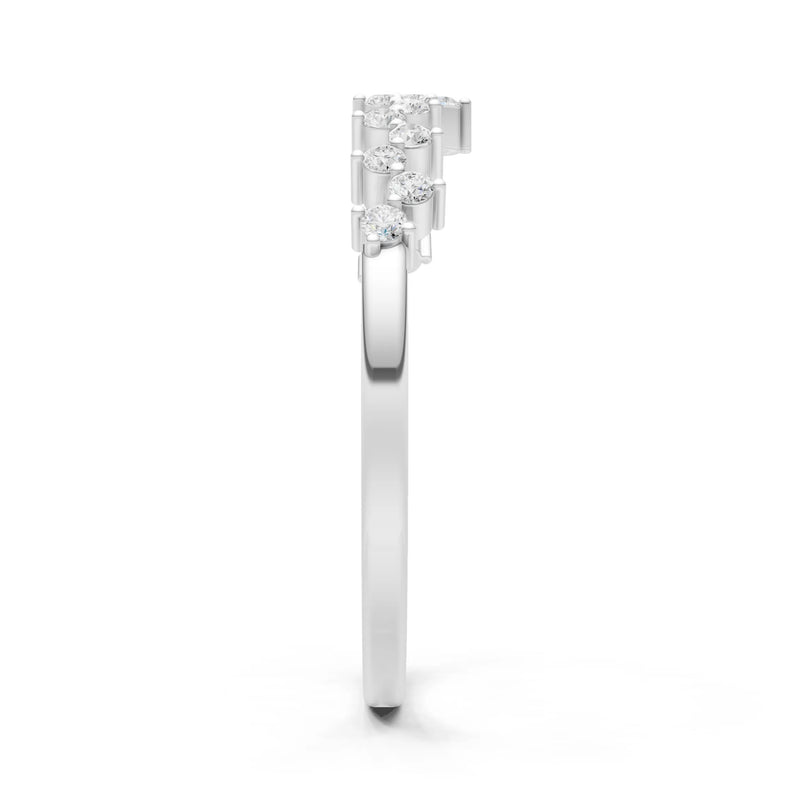 CVD Round 1.25mm Dainty Cluster Band – Multi-Stone Prong Set - Round
