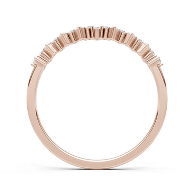 CVD Round 1.25mm Dainty Cluster Band – Multi-Stone Prong Set - Round