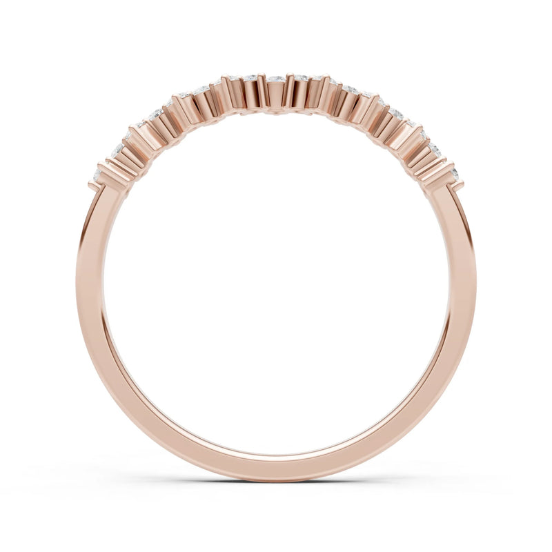 Dainty Cluster  Multi- Round Stone Band