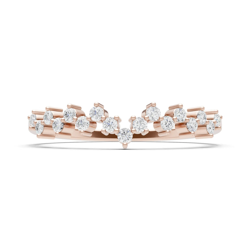 CVD Round 1.25mm Dainty Cluster Band – Multi-Stone Prong Set - Round