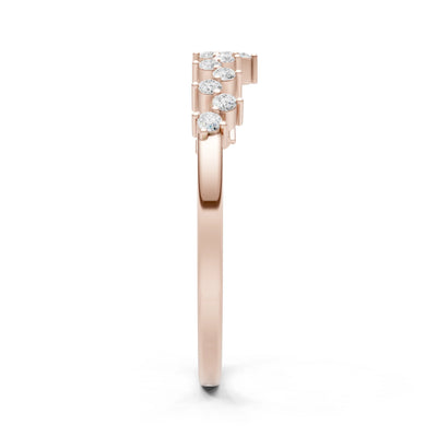 CVD Round 1.25mm Dainty Cluster Band – Multi-Stone Prong Set - Round