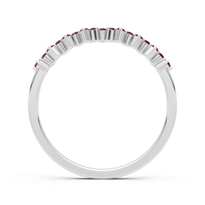 Dainty Cluster  Multi- Round Stone Band