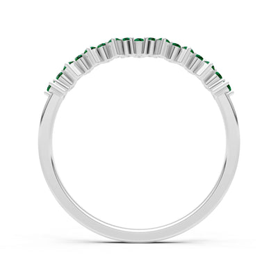 Dainty Cluster  Multi- Round Stone Band