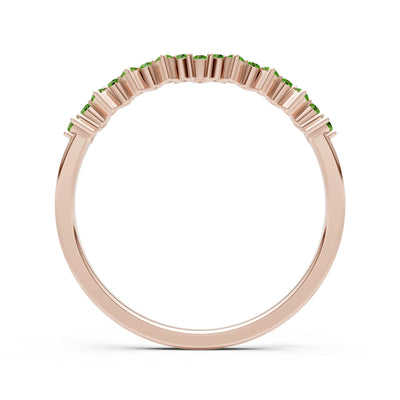 Dainty Cluster  Multi- Round Stone Band