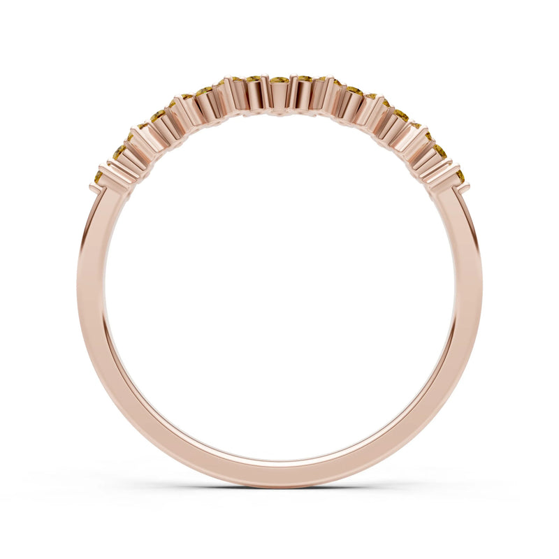 Dainty Cluster  Multi- Round Stone Band