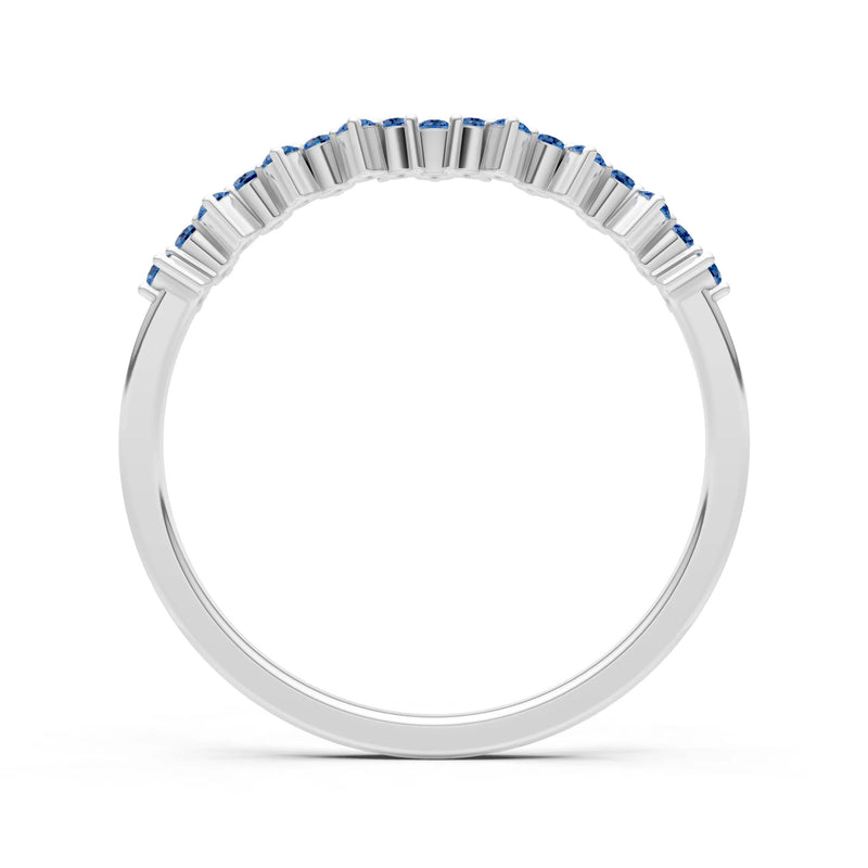 Dainty Cluster  Multi- Round Stone Band