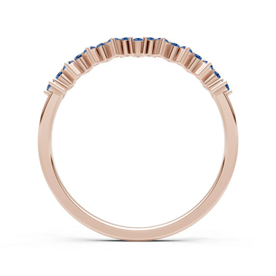 Dainty Cluster  Multi- Round Stone Band