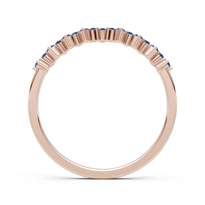 Dainty Cluster  Multi- Round Stone Band