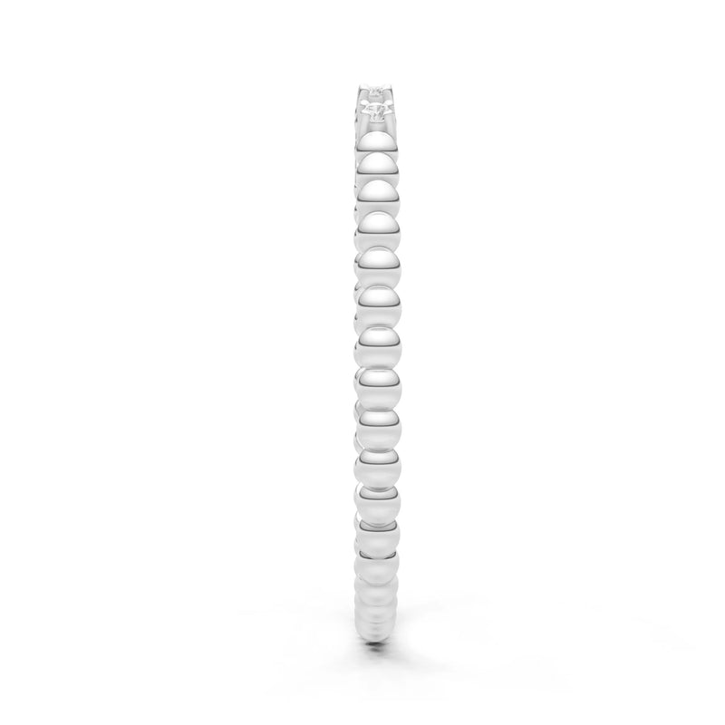 Dainty Round Cut 5 Stone Beaded Ring
