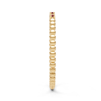 Dainty Round Cut 5 Stone Beaded Ring