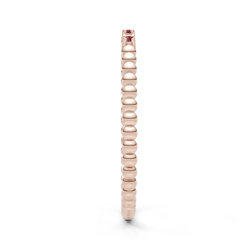 Dainty Round Cut 5 Stone Beaded Ring
