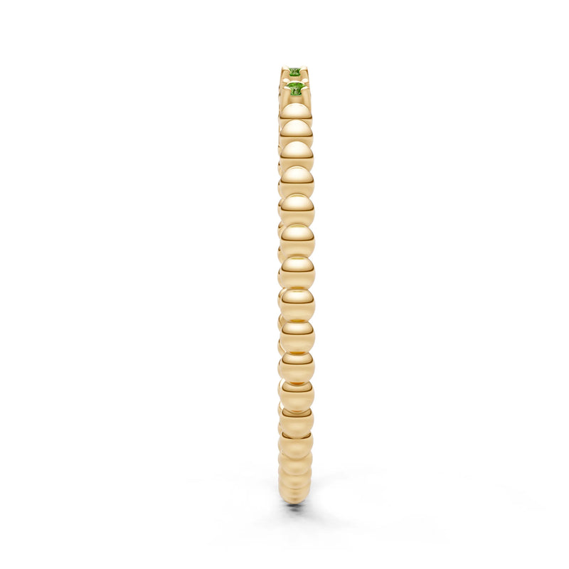 Dainty Round Cut 5 Stone Beaded Ring