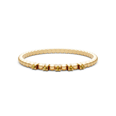 Dainty Round Cut 5 Stone Beaded Ring