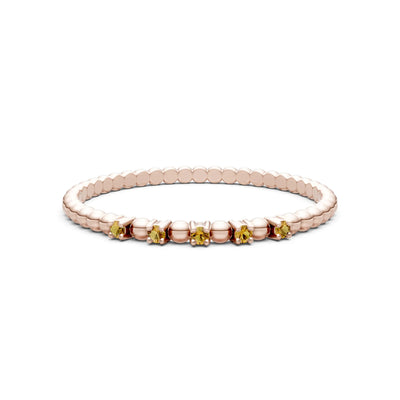Dainty Round Cut 5 Stone Beaded Ring