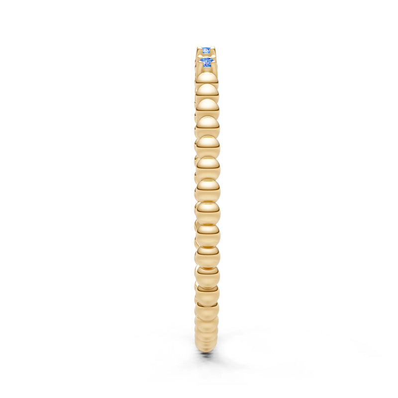 Dainty Round Cut 5 Stone Beaded Ring