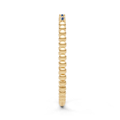 Dainty Round Cut 5 Stone Beaded Ring