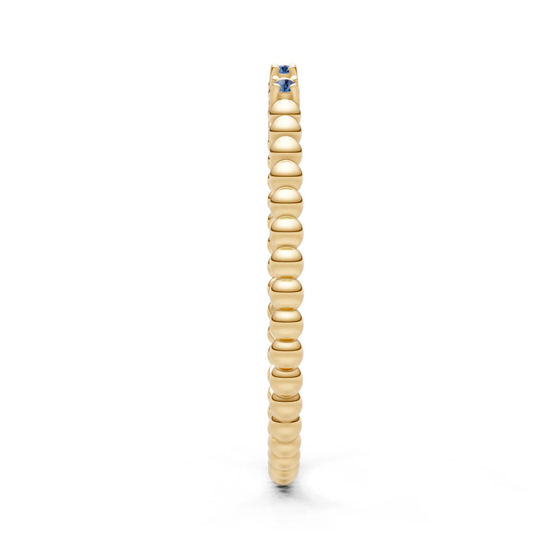 Dainty Round Cut 5 Stone Beaded Ring